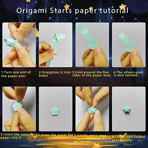 1080 Sheets Origami Stars Paper Strips, Color Star Paper Strip