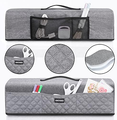 AMOIGEE Dust Cover with Pockets for Cricut Accessories, Supplies and tools