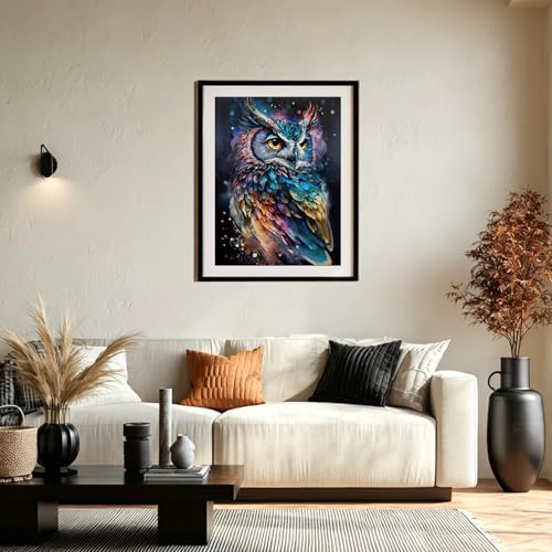 XTCIXAL Diamond Art Kits for Adults, Owl Diamond Painting, 12x16 Inch