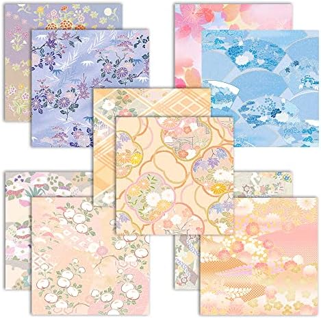 Origami Paper 6x6" Double Sided 50 Sheets 10 Colors Origami Kit,Craft Paper