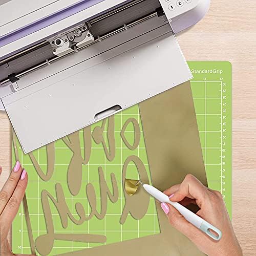 Corey-z Craft Vinyl Weeding Tools, Weeders,Tweezers,Scissors,Spatula,XL Scraper and Felt Storage Bag, Compatible with Cricut/Silhouette/Siser/Oracal 631 651 751 Vinyl