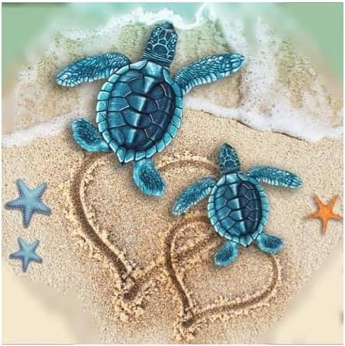 Lophomie Diamond Art Kits for Adults, 5D Sea Turtle Diamond Painting Kits