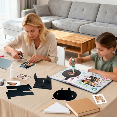 Ranxu 3D Photo Album Kit for Scrapbook, 16 Sets DIY Photo Album Materials