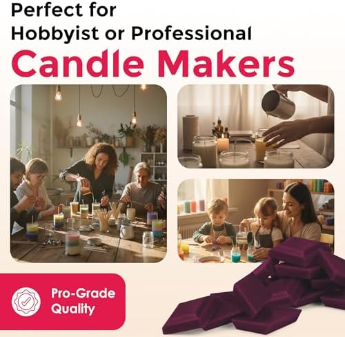 Fuchsia Candle Dye Chips, Soy & Paraffin Candle Making, 50 Pack