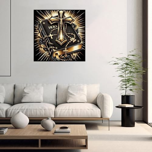 Diamond Art Kits for Adults,Cross Bible Diamond Painting Kits for Beginner