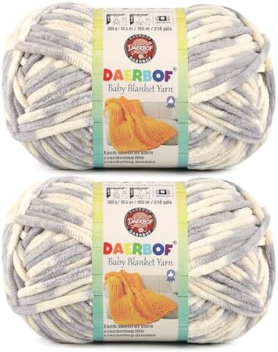 6 Super Bulky Blanket Yarn for Crocheting - Chunky Chenille Variegated Yarn