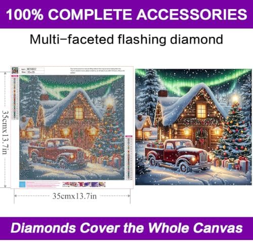 Christmas Diamond Art Kits for Adults, Diamond Art Painting Kits for Adults