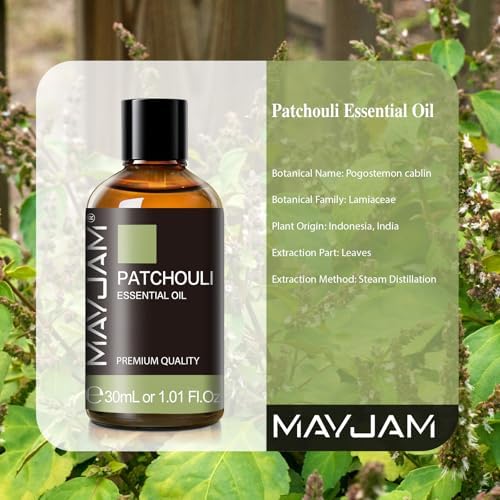 MAYJAM Patchouli Essential Oil for Diffuser Soap Candle Making, 1.01fl.oz