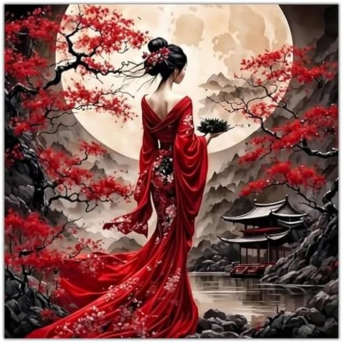 Lophomie Diamond Art Kits for Adults, 5D Diamond Painting Kits 14x14 in