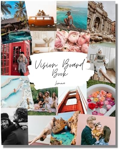 Lamare Vision Board Book -1000+ Images, Vision Board Supplies for Women