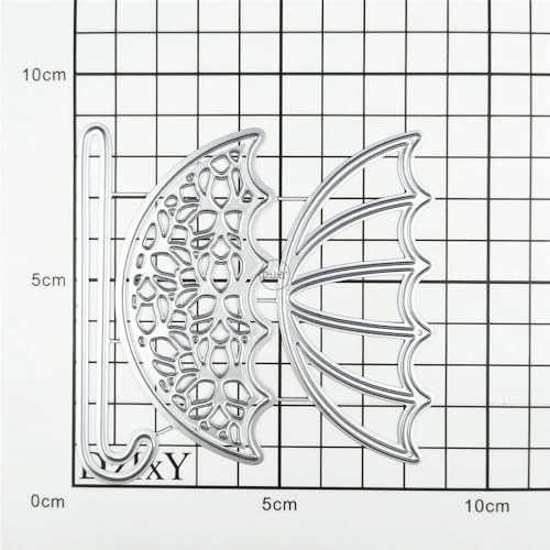 Patchwork Umbrella Metal Cutting Dies for Card Making