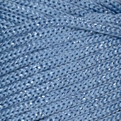 Makromecity Sparkle 2 Skeins of Polypropylene Macrame Cord 3mm x 131 Yards (394 feet) Premium Polyester Macrame Cord for Macrame Art & Crafts for Wall Hangings, Bags, Underplate, Rug