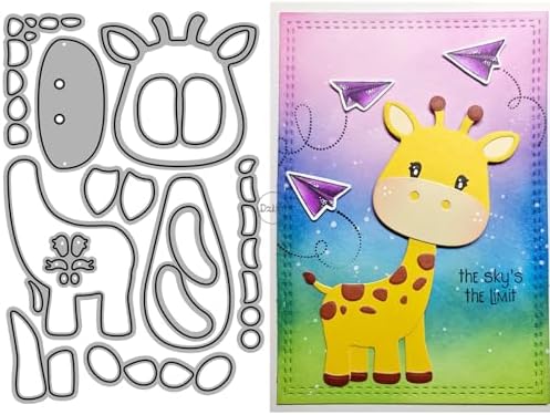 Patchwork Animal Giraffe Metal Cutting Dies for Card Making