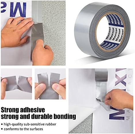 Duct Tape Heavy Duty Waterproof Silver Duct Tape for Home Repair, Bundles