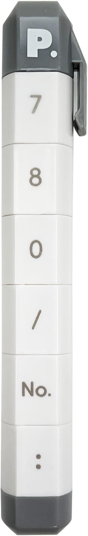 6-in-1 Retractable Pre-Inked Pen Roller Stamp – Rotatable & Detachable Self-Inking Stamp with 6 Patterns – Includes Numbers 7-0 & Symbols，Perfect for Teachers, Planners, Grading, Bullet Journaling