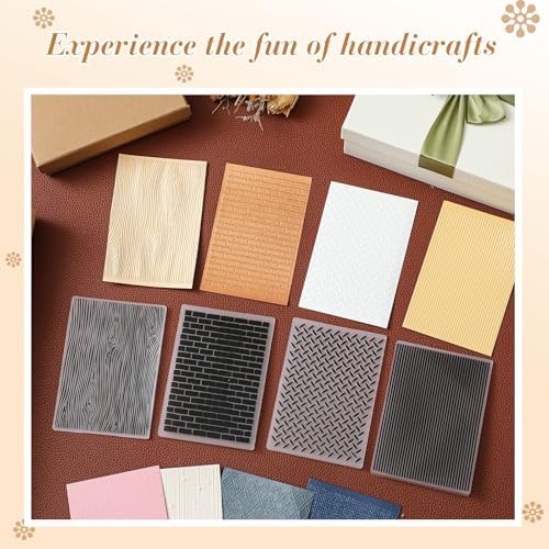 8 Pcs Geiseralie Embossing Folders for Card Making,Vintage Style