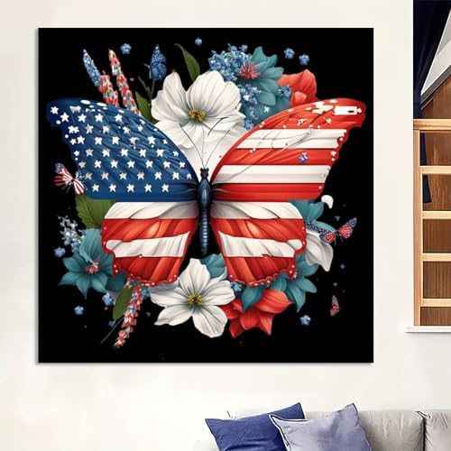 Diamond Art Kits for Adults Independence Day Diamond Painting Kit 14x14in