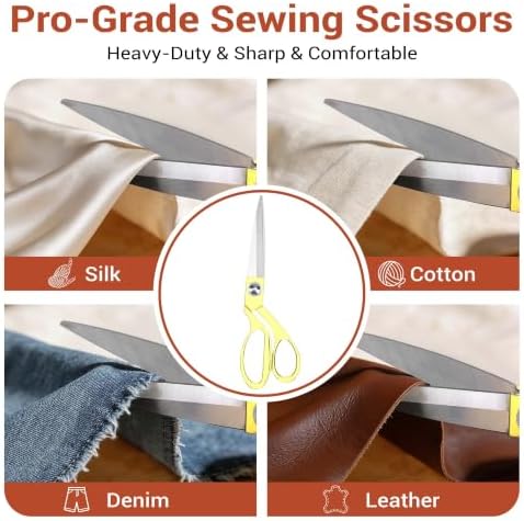 Snayurch Sewing Kit for Adults with Heavy Duty Fabric Scissors,38XL Thread
