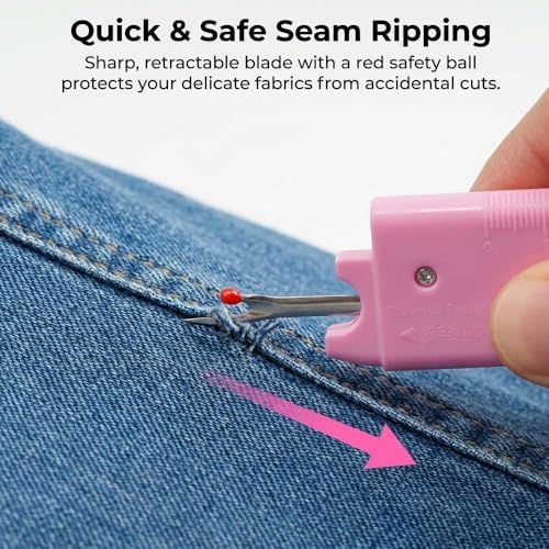 Sewing Machine Needle Threader, Multitool with Built-in Ruler and Magnifier, 4 in 1 Automatic Quick Threading Tool, Magnetic Seam Guide, Quilting Sewing Supplies (1Pcs)