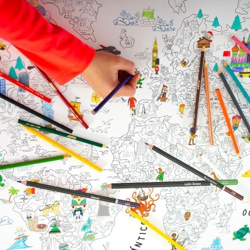 PATIKIL Colored Pencils, Dark Green Color Drawing Pencils with Oil-Based Cores Art Scrapbook Supplies for Adult Coloring Books Artists Beginners Drawing Sketching, 6 Pcs