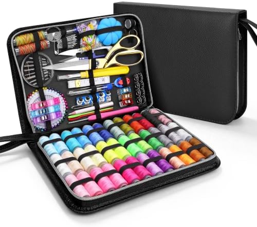 Snayurch Sewing Kit for Adults with Heavy Duty Fabric Scissors,38XL Thread