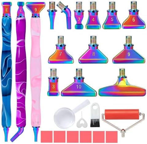 DoreenBow 25Pcs Diamond Art Tools Metal Thread Tip Diamond Art Accessories