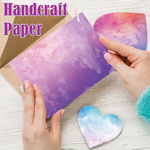 48 Sheets Watercolor Scrapbook Paper,Watercolor Pattern Decorative Scrapbook Paper for Journals DIY Cards and Photo Albums,Aesthetic Craft Supplies
