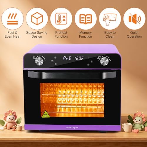 36L Polymer Clay Oven with Fast Preheat,Precise Temperature and Time,38QT/36L 120V 1800W Large Capacity Electric Oven for bake Clay,Polymer Clay Tools,Includes Wire Rack and Thickened Gloves
