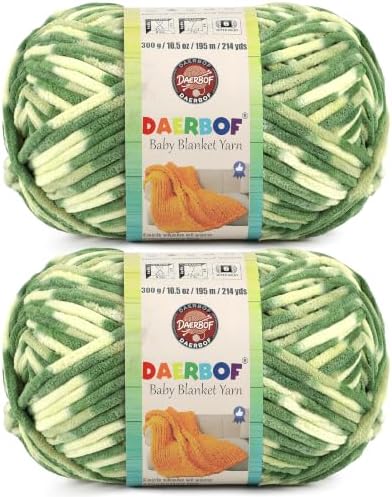 6 Super Bulky Blanket Yarn for Crocheting - Chunky Chenille Variegated Yarn