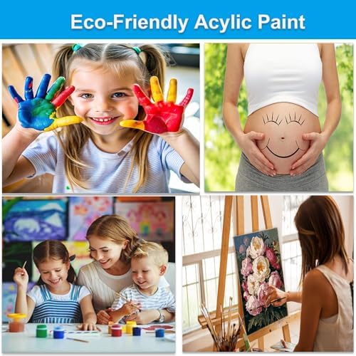 Artunion Peony Flower Paint by Numbers Kit for Adults,Abstract Flower Paint by Number Kits, DIY Oil Painting Paint by Number Kits on Canvas Arts Craft for Home Wall Decor 16x20 Inch