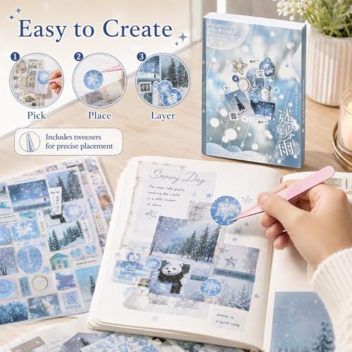 Japanese Sticker Book,30 Sheets Cute Stickers DIY Notebook Decoration