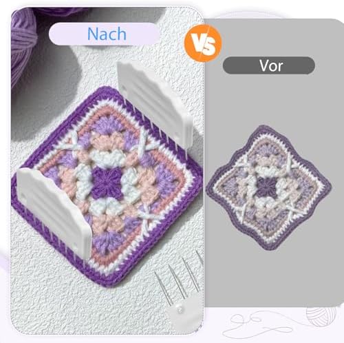 Yrangee Blocking Mats for Knitting-9 Pack Extra Thick,10 Blocking Combs