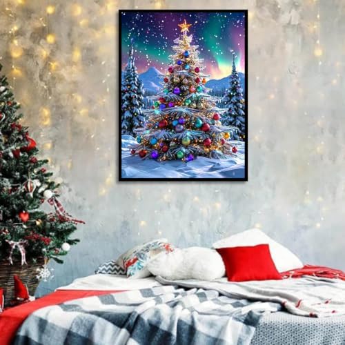 ARPADAMO Christmas Tree Diamond Art Kits for Adults Diamond Painting12x16in