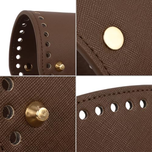 5 PCS Bag Bases for Crochet Oval PU Leather Purse Bottom for DIY Bag Making