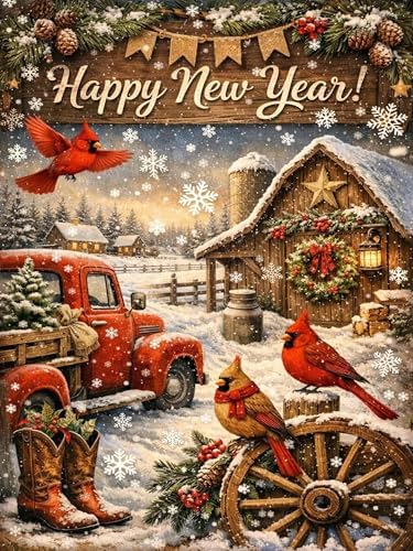 Benjenes Christmas Diamond Art Kits for Adults, Diamond Painting Kits