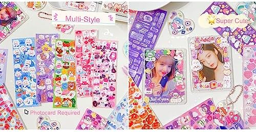 100 Sheets Stickers Deco Stickers,Photocards Journaling Anniversary Family Photo Album Arts Crafts Scrapbooking