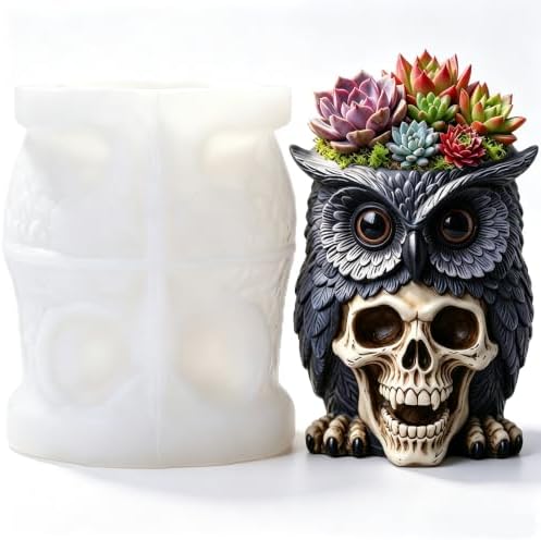 Owl Epoxy Resin Silicone Mold for Casting Halloween Decor Candle