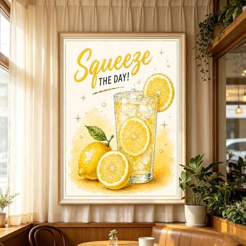Lemon Diamond Art Kits for Adults, Squeeze The Day Diamond Painting Kit