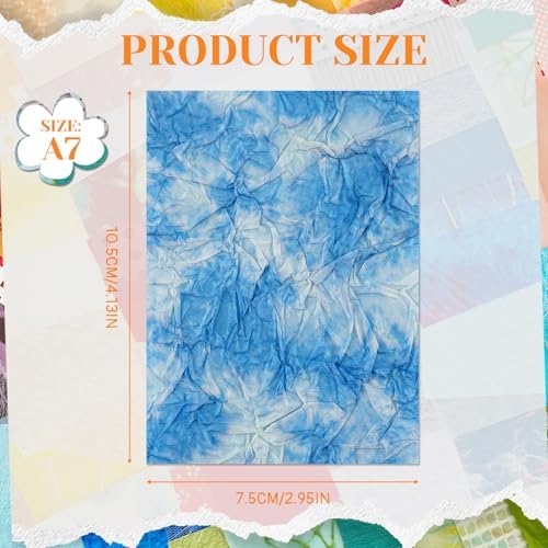 208 Pcs Textured Scrapbook Paper and Mesh Fabric Assorted Set 12 Color