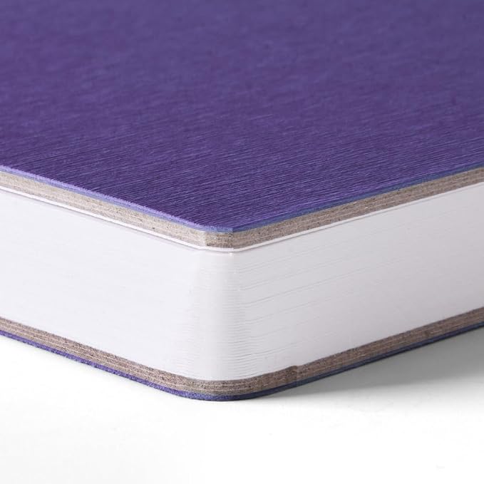 Purple Hardcover Sketchbook Square Hardbound Sketch Journal 4.7 x 4.7 Inch 42 Sheets Art Book 250GSM Ultra Smooth Paper Ideal for Pencils,Water Color Pen,Marker Pen