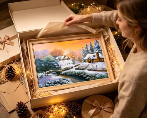 LCOZX Landscape Paint by Numbers Kit for Adults Beginners 16x20 Inch