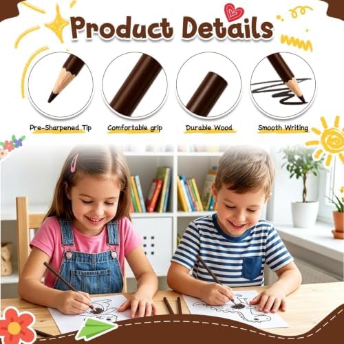 12 PCS Brown Colored Pencils, Pre-sharpened Professional Wooden Art Pencils Set for Artists Painting | Premium Drawing Sketching Supplies