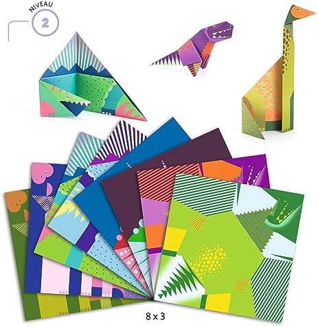 DJECO Dinosaur Origami Paper Craft Kit
