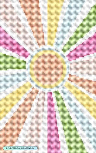 DIAMOND ART CLUB Sun Rays - Pastel Diamond Art Kits for Adults