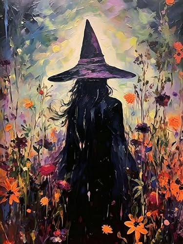 Vesmiral Halloween Diamond Art Kits for Adults 12x16inch
