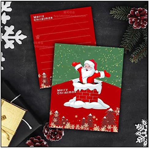 4 Sets Santa Chimney Christmas Die Cuts for Card Making Mrs Claus Scrapbooking Supplies Dies Embossing Stencil Template Tool for DIY Molds Paper Card Photo Album Craft Decoration