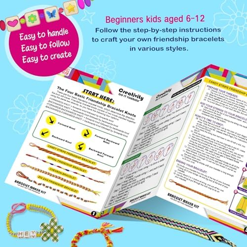 CEUCAL Bracelet Making Kit for Girls 8-12 - Friendship Bracelet Kit