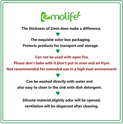 emolife Silicone Mats for Kitchen Counter, Silicone Mat, 23.6 by 15.7 Inch