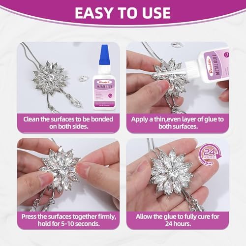 Super Glue for Metal 30g 2 Pack Clear Fast Drying