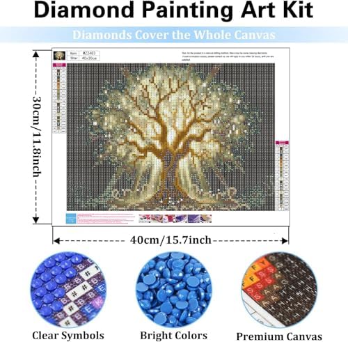 mrpwnle Diamond Art Kits for Adults Tree of Life Diamond Painting Kits